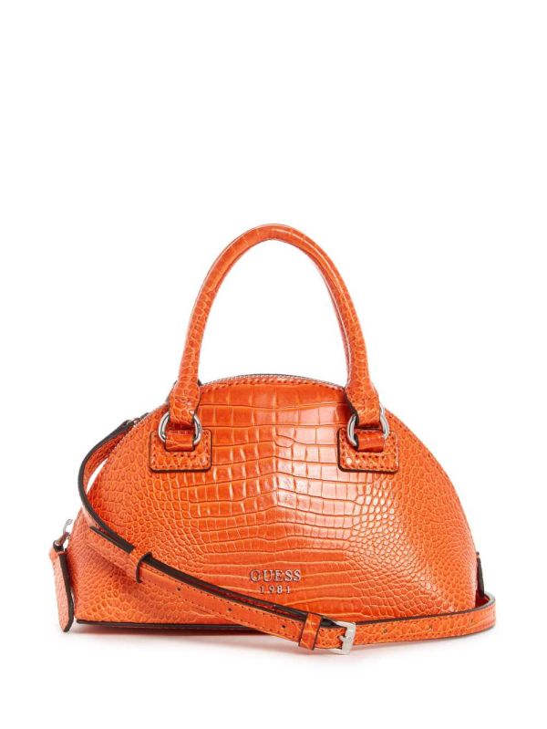 Guess Shilah Small Dome Crossbody Väska Dam Orange | 741568-LAN