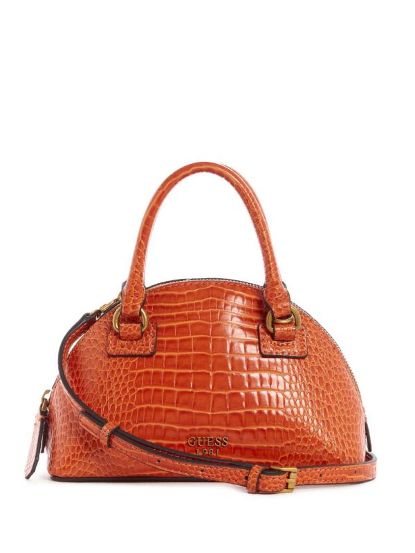 Guess Shilah Small Dome Crossbody Väska Dam Orange | 984721-KEX