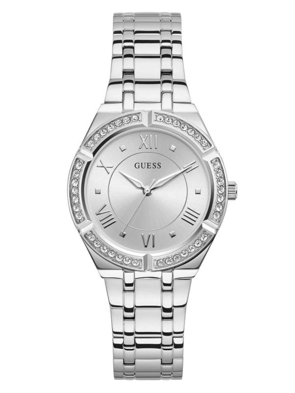 Guess Silver-Tone Analog Klocka Dam Olika Färger | 170842-KIR