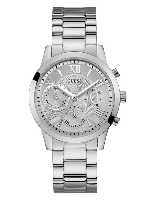 Guess Silver-Tone Klocka Dam Silver | 865492-RPY