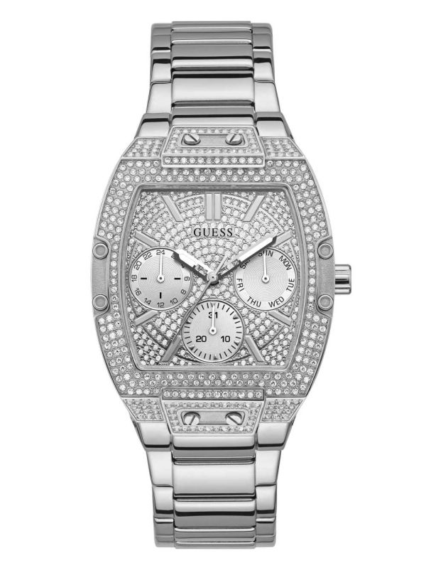 Guess Silver-Tone Multifunction Klocka Dam Olika Färger | 476385-CNK