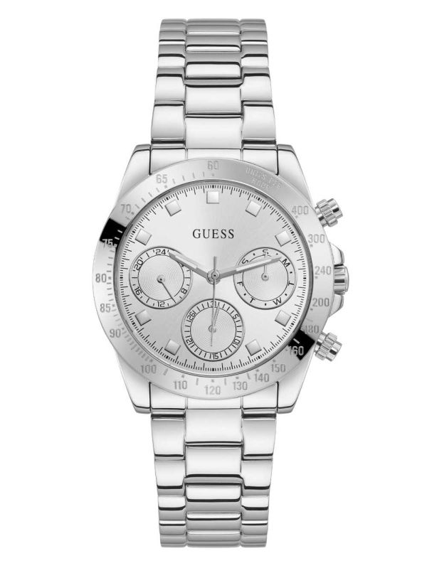 Guess Silver-Tone Multifunction Klocka Dam Olika Färger | 693152-XDP