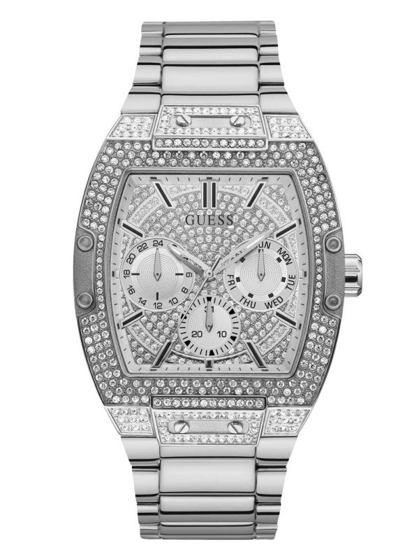 Guess Silver-Tone Multifunction Klocka Herr Olika Färger | 734286-IBY