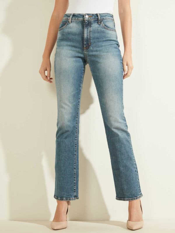 Guess Sky-High Bootcut Jeans Dam Ljusblå | 475890-ZMX