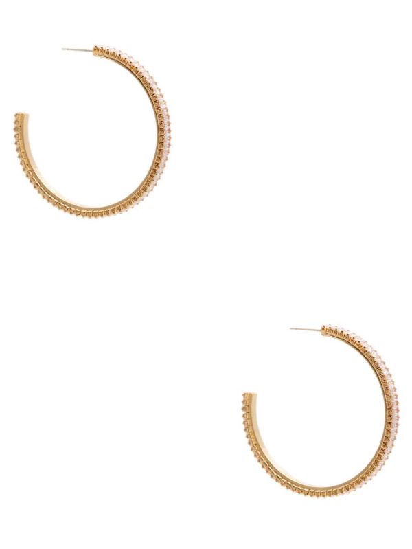 Guess Sleek Baguette Hoop Örhängen Dam Guld | 837194-UPD