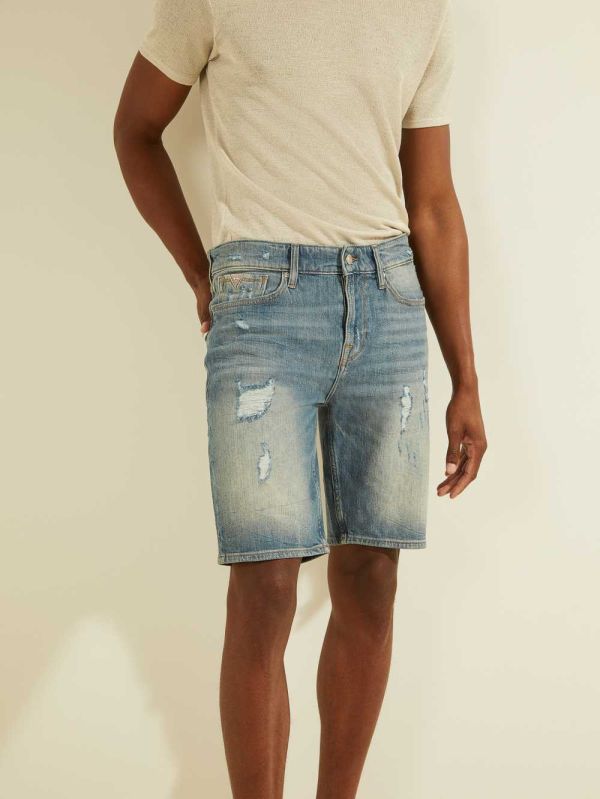 Guess Slim Denim Shorts Herr Ljustvätt | 184063-HUZ