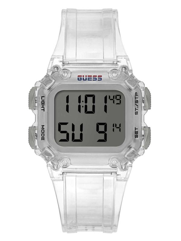 Guess Stealth Clear Digital Klocka Herr Olika Färger | 795840-XUF