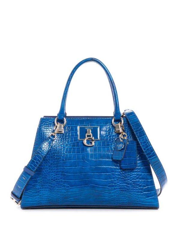 Guess Stephi Girlfriend Satchel Väska Dam Blå | 253874-RCV