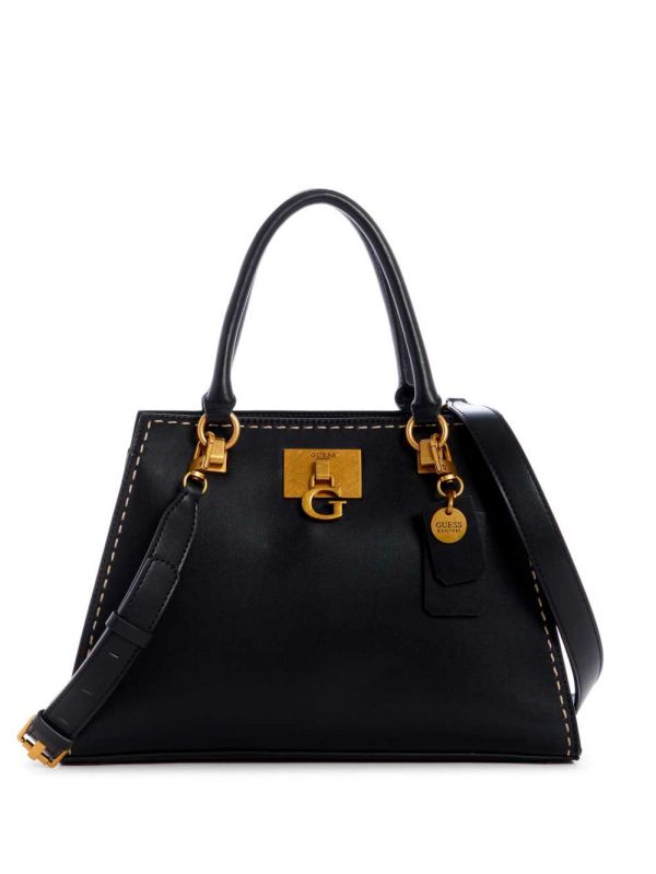 Guess Stephi Girlfriend Satchel Väska Dam Svarta | 873925-ASF