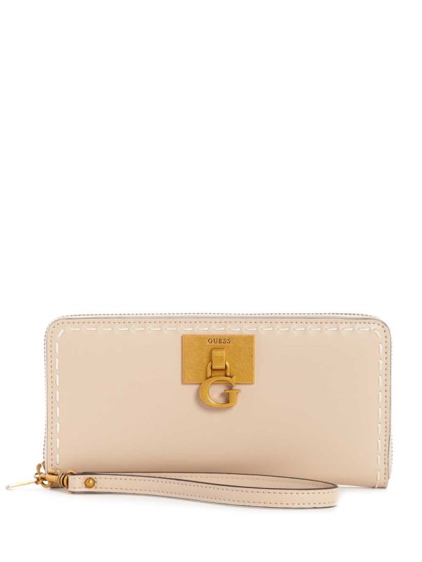 Guess Stephi Large Zip-Around Plånbok Dam Gröna | 527801-EXN