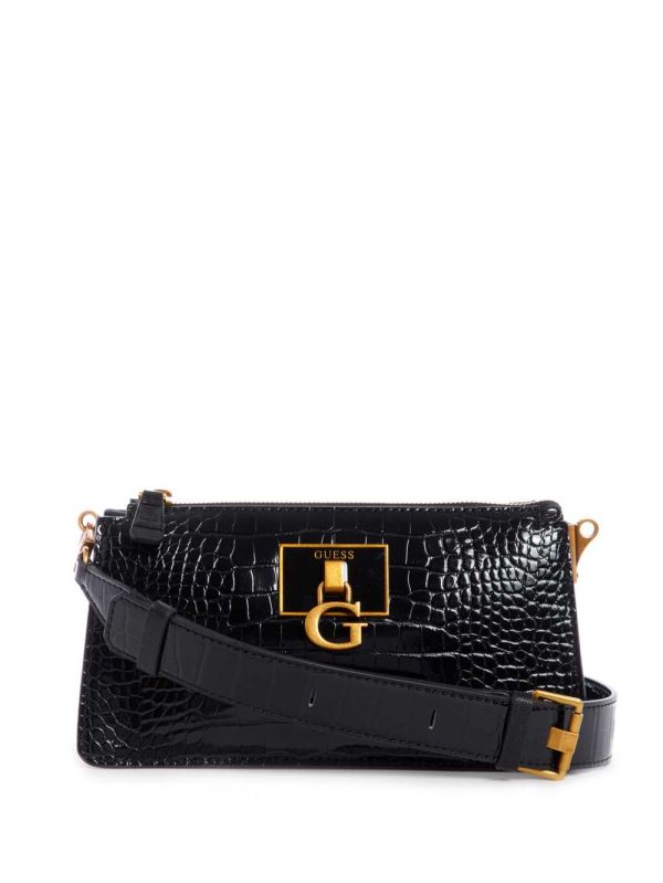 Guess Stephi Mini Crossbody Väska Dam Svarta | 250687-KTL