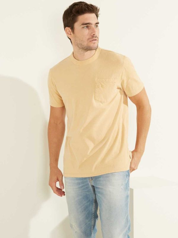 Guess Sueded Jersey T-shirt Herr Olika Färger | 034768-APR