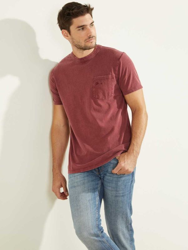Guess Sueded Jersey T-shirt Herr Olika Färger | 538471-GYZ