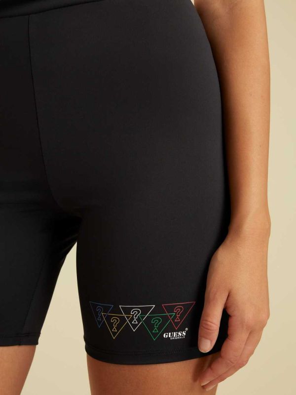 Guess Summer Games Biker Shorts Dam Svarta | 280537-RPU