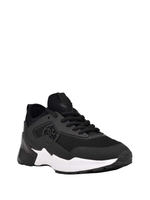 Guess Teckie Quattro G Sneakers Dam Svarta | 427968-ALY