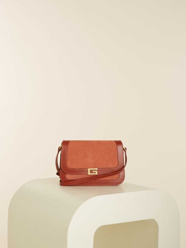 Guess Thea Mini Flap Läder Crossbody Väska Dam Mörkkungsblått | 217906-WEY