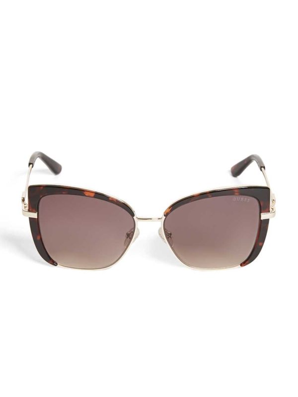Guess Tinted Cat-Eye Solglasögon Dam Bruna | 362475-QLB