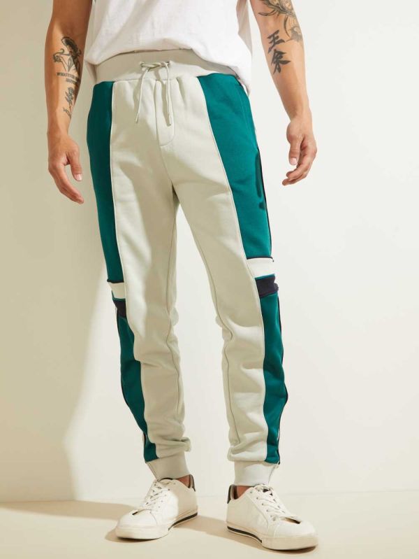 Guess Todd Logo Zip Mjukisbyxor Herr Grå | 153407-GRT