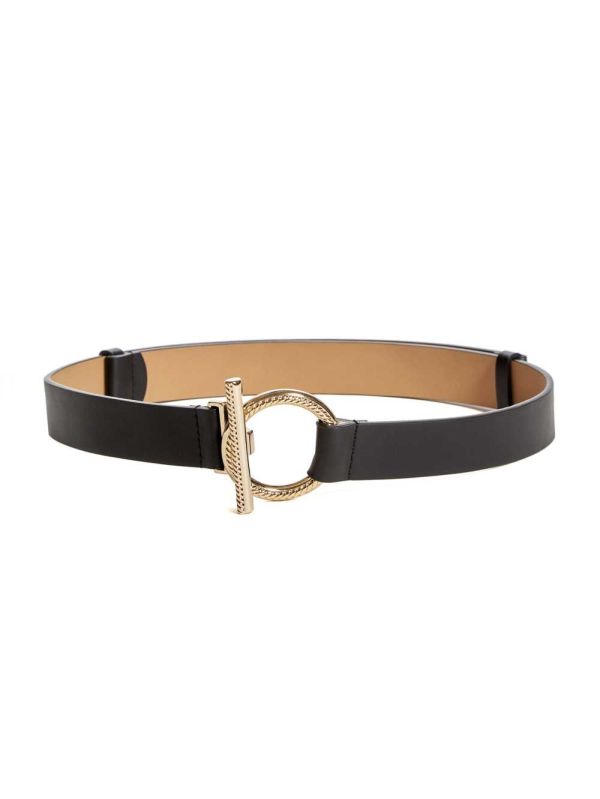 Guess Toggle Closure Bälte Dam Svarta | 142985-FTJ