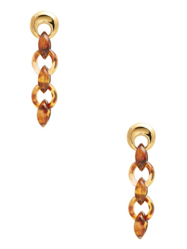 Guess Tortoise Chain Örhängen Dam Guld | 127694-OWJ