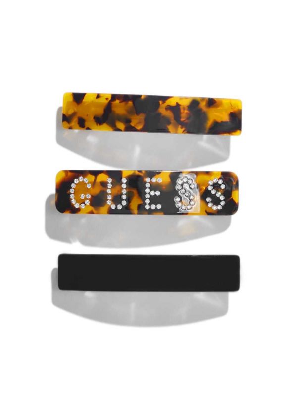 Guess Tortoise Logo Hair Clip Set Hårspännen Dam Olika Färger | 905841-KWR