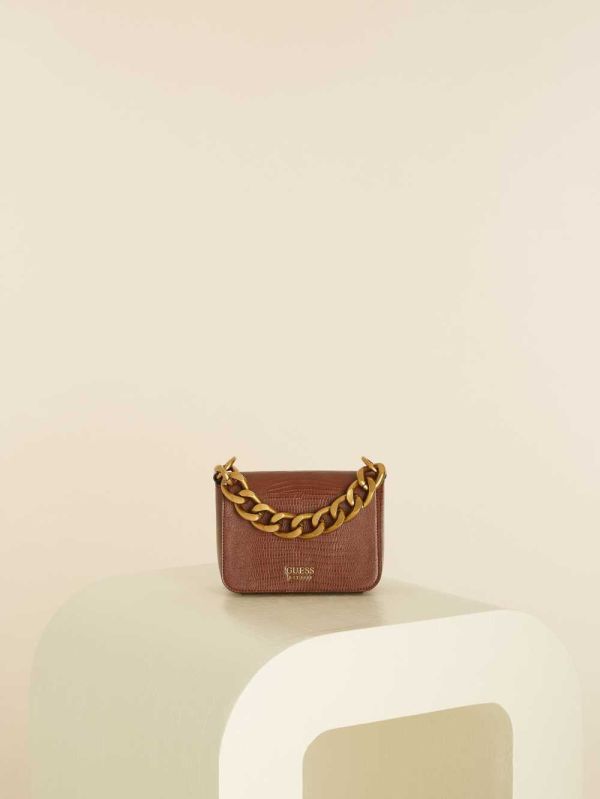 Guess Tullia Mini Crossbody Väska Dam Röda | 137092-AQB