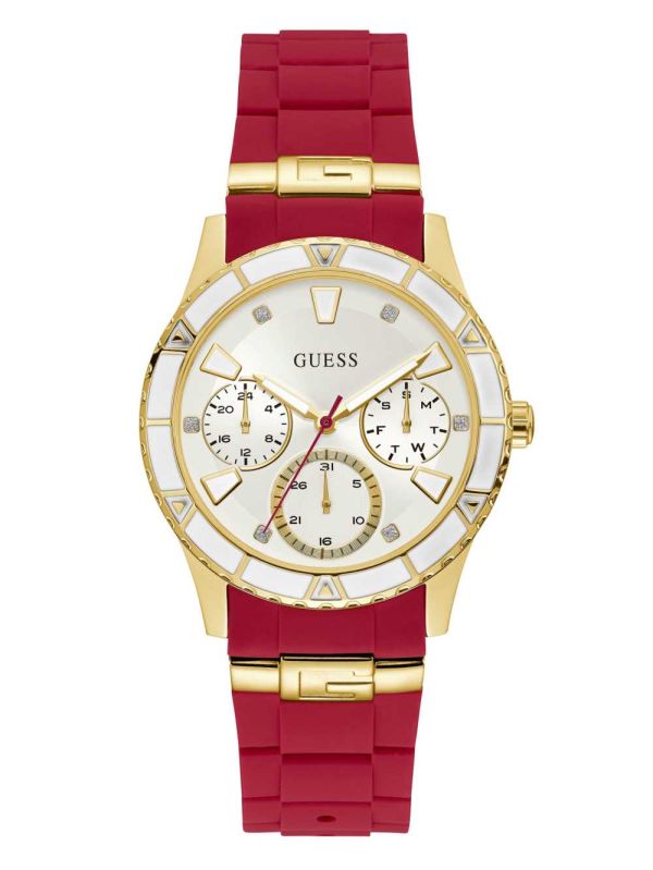 Guess Two-Tone and Red Multifunction Klocka Dam Röda | 654107-GRZ