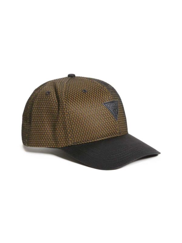 Guess Tyler Mesh Triangle Baseball Hatt Herr Olivgröna | 657902-QWZ