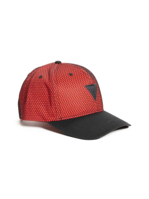 Guess Tyler Mesh Triangle Baseball Hatt Herr Röda | 810624-IHS