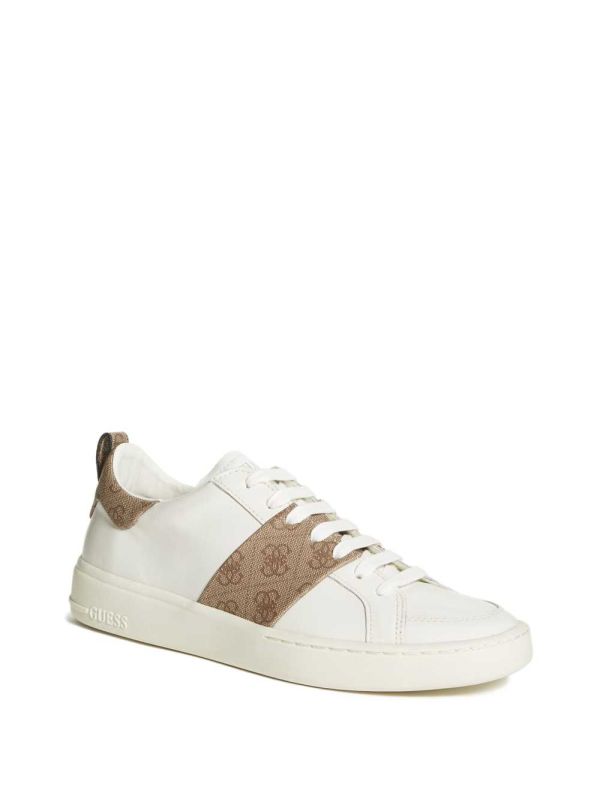 Guess Verona Logo Low-Top Sneakers Herr Vita Olika Färger | 462871-ILO