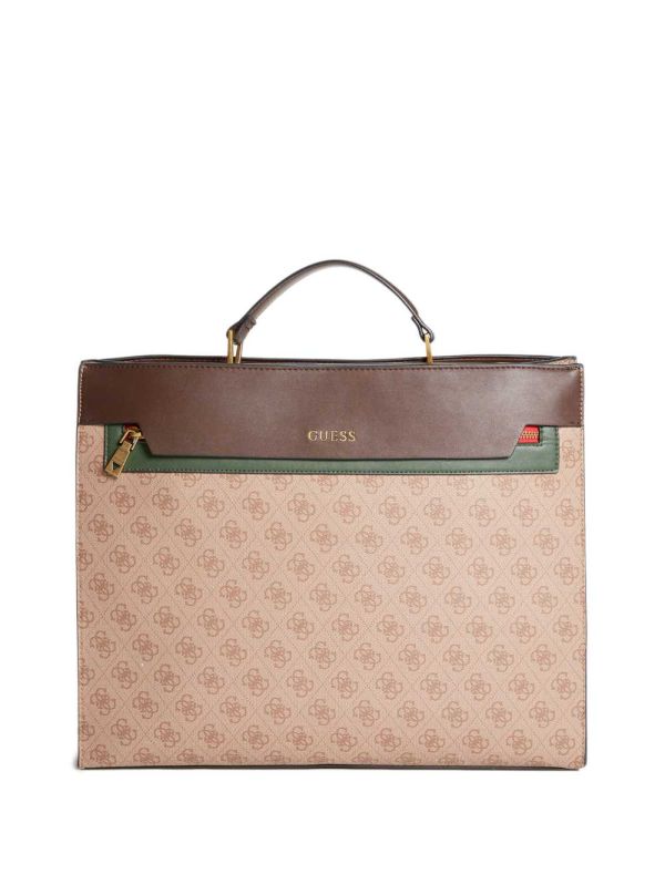 Guess Vezzola Arbets Bag Handväska Herr Bruna | 507298-CPI