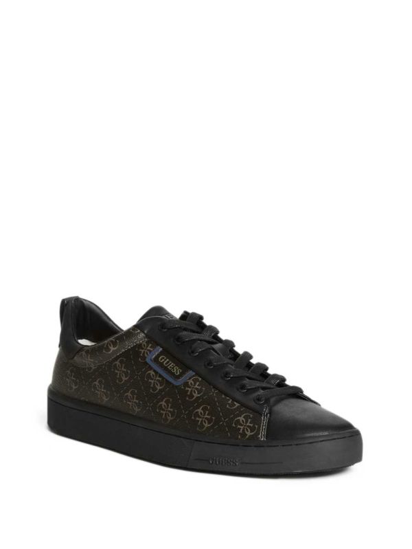 Guess Vice Logo Low-Top Sneakers Herr Svarta | 059634-JFB