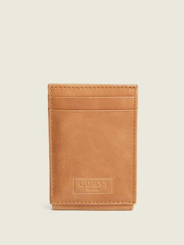 Guess West Breda Magnetic Pocket Plånbok Herr Bruna | 759213-TIJ