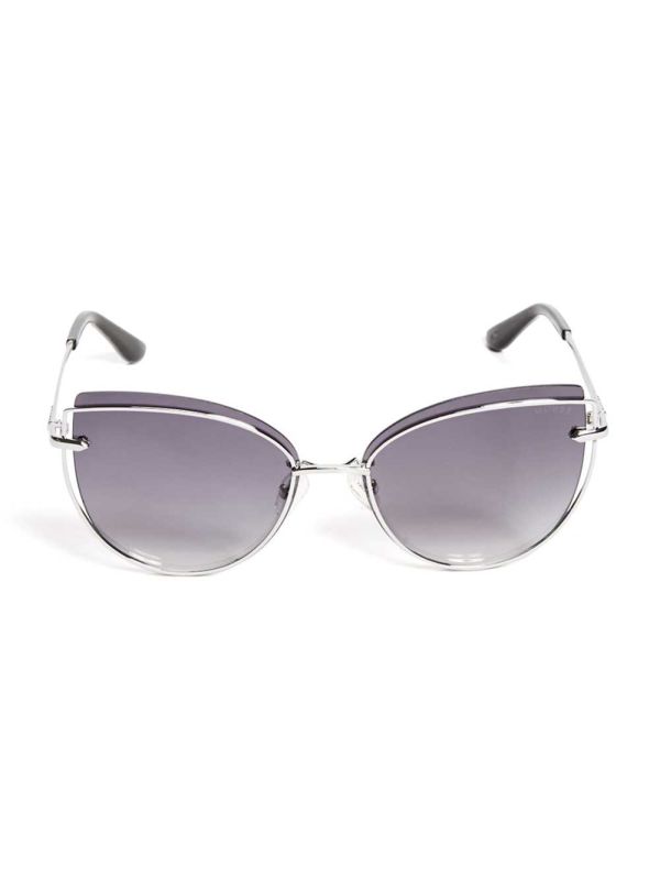Guess Wired Cat Eye Solglasögon Dam Silver | 493687-VPU