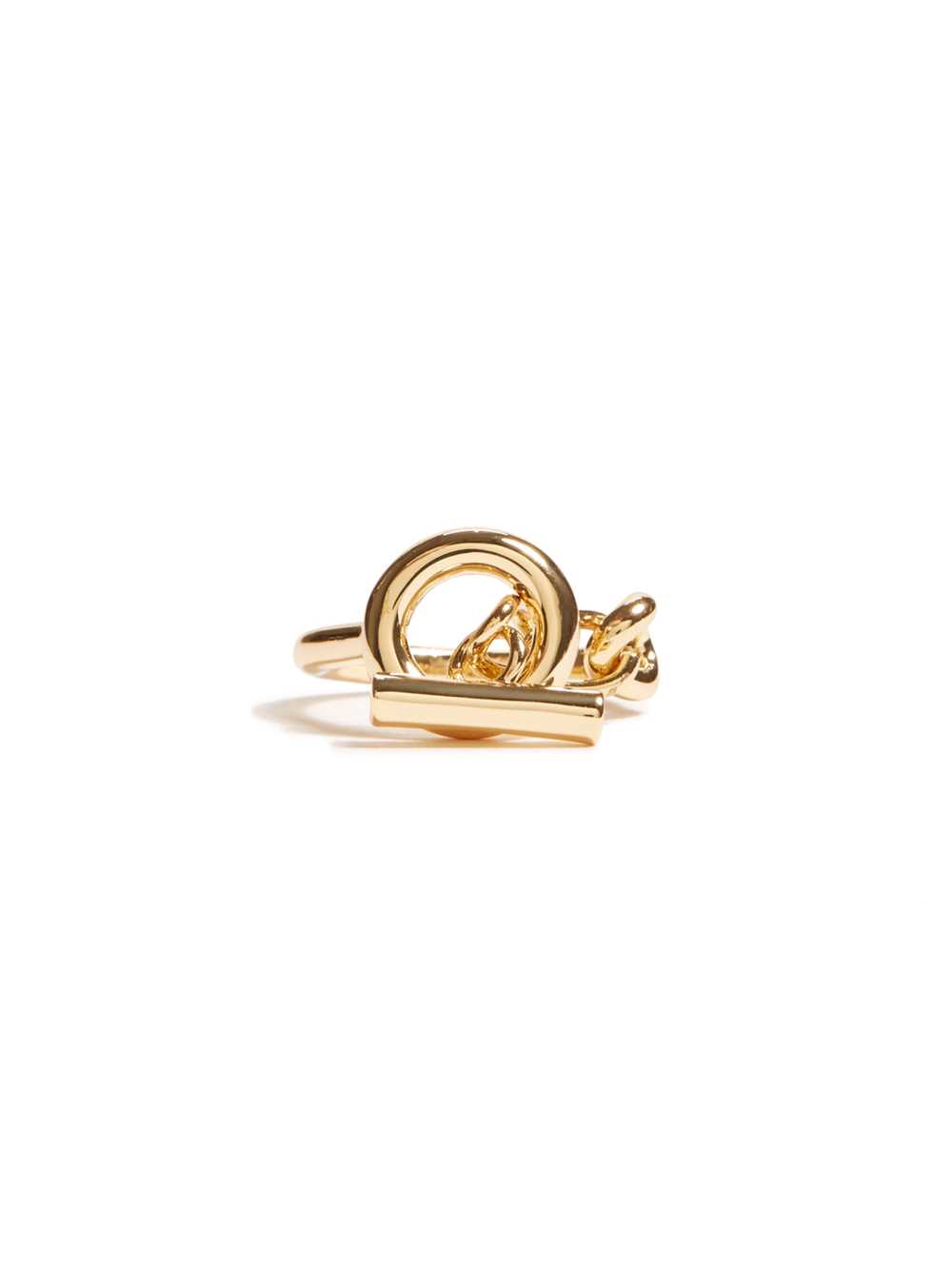 Guess 14KT Plated Toggle Ring - Size 7 Ringar Dam Guld | 724391-IJF