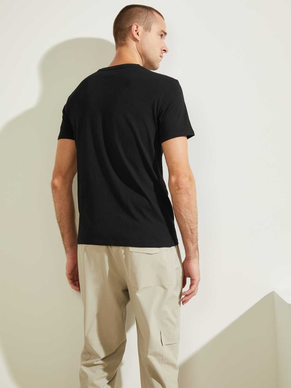 Guess Apex T-shirt Herr Svarta | 216893-CST