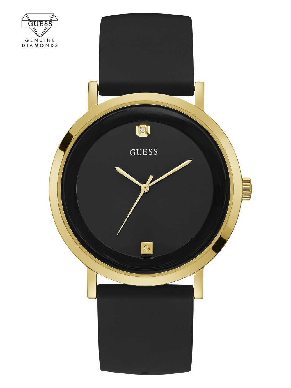 Guess Black And Gold-Tone Analog Klocka Herr Svarta | 579863-TDB