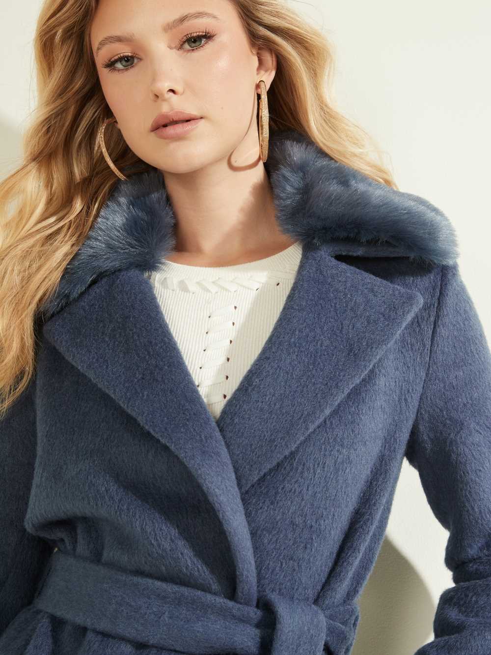 Guess Brenda Wrap Rockar Dam Tvätt Marinblå | 618035-IVZ