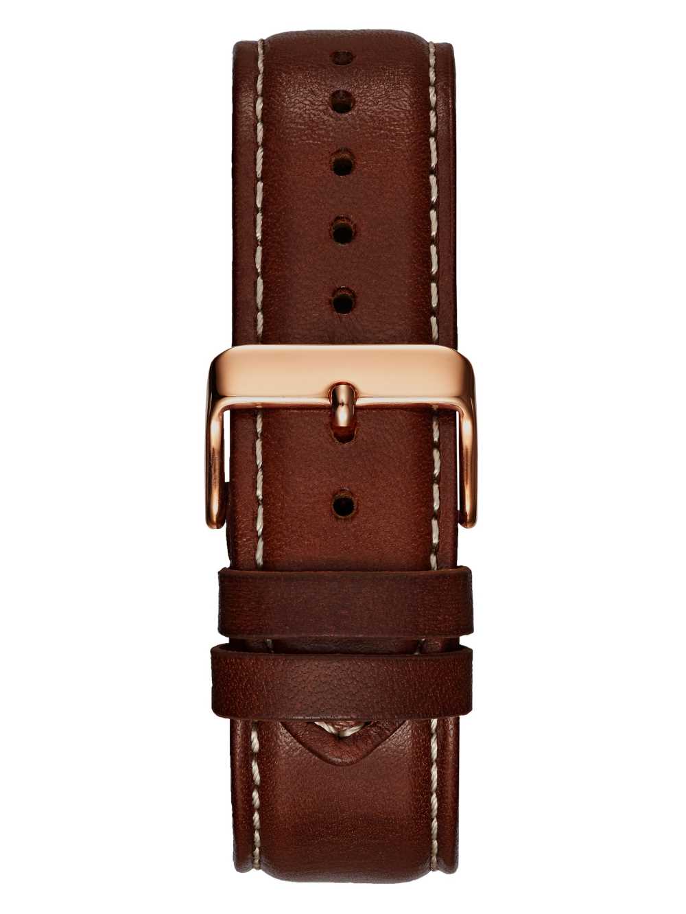 Guess Brown and Rose Gold-Tone Läder Sport Klocka Herr Blå Bruna | 451287-ONB