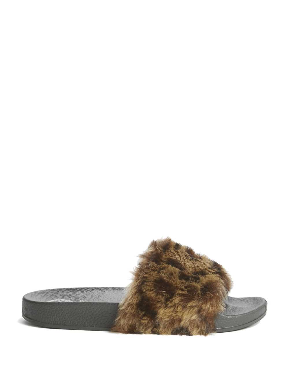 Guess Buffie Leopard Faux-Fur Badtofflor Badtofflor Dam Bruna | 694287-ZCX