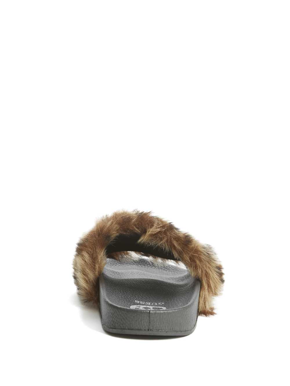 Guess Buffie Leopard Faux-Fur Badtofflor Badtofflor Dam Bruna | 694287-ZCX