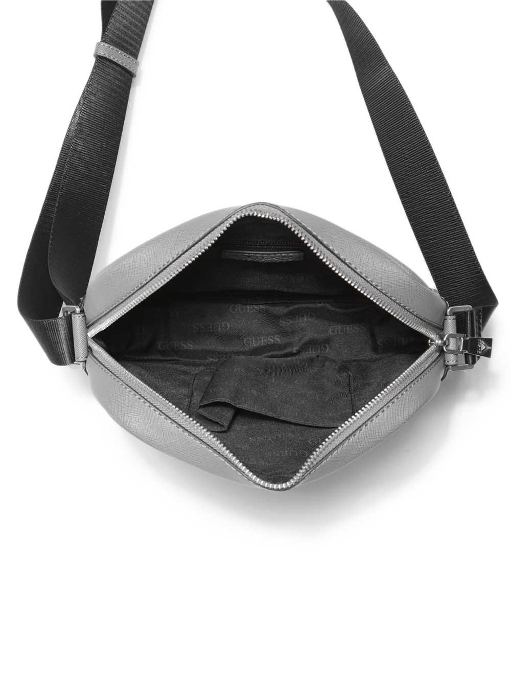 Guess Certosa Platta Crossbody Väska Herr Grå | 650198-DUR