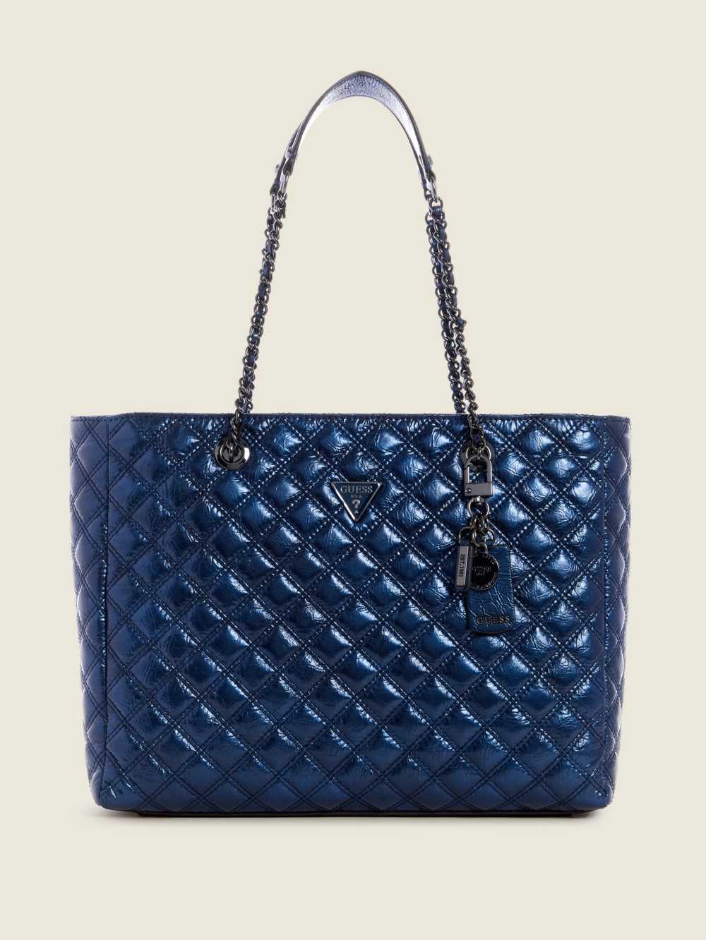 Guess Cessily Quilted Toteväska Dam Gula | 037984-CZE