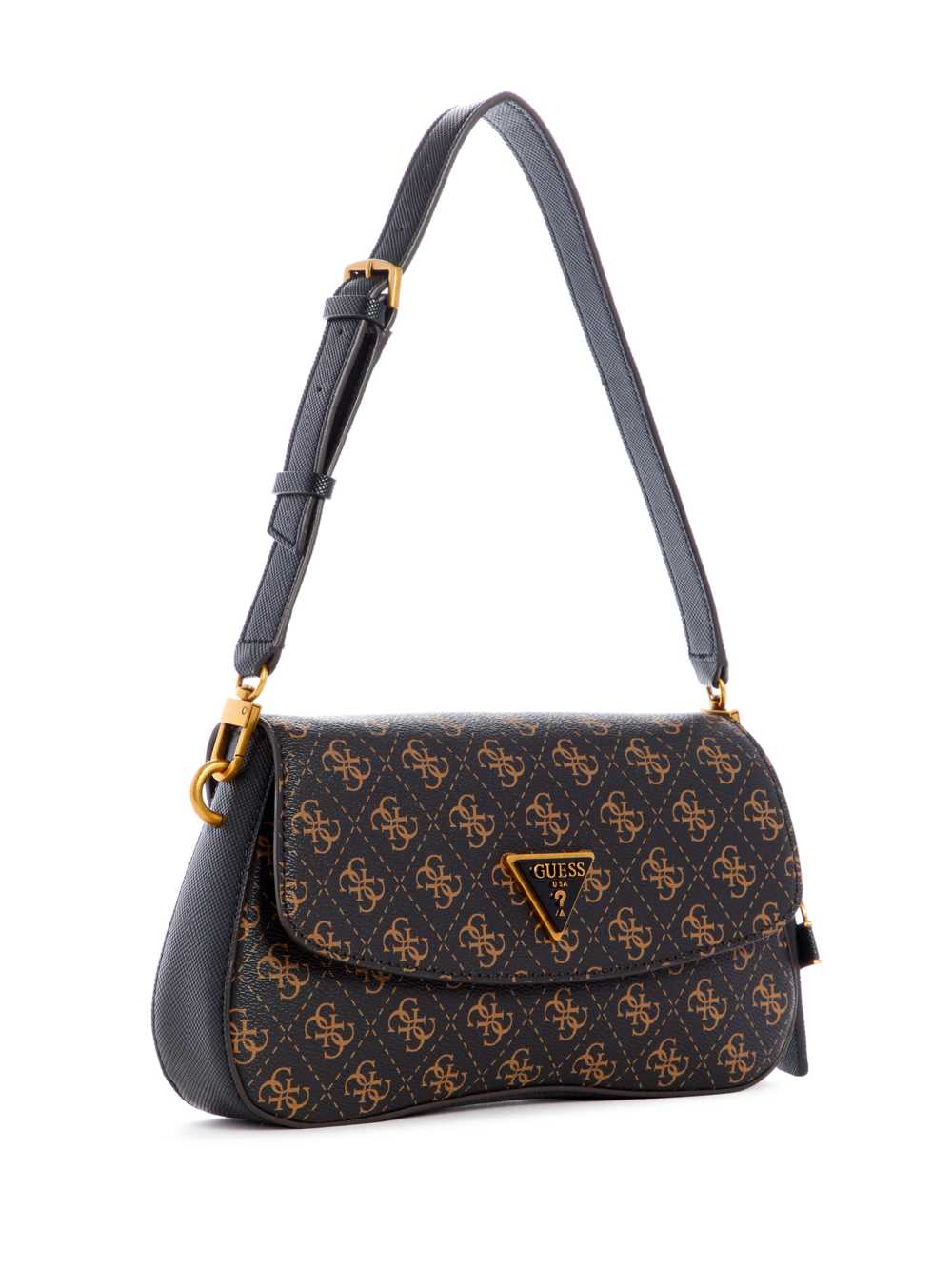 Guess Cordelia Logo Flap Axelväska Dam Bruna Olika Färger | 153687-KHA
