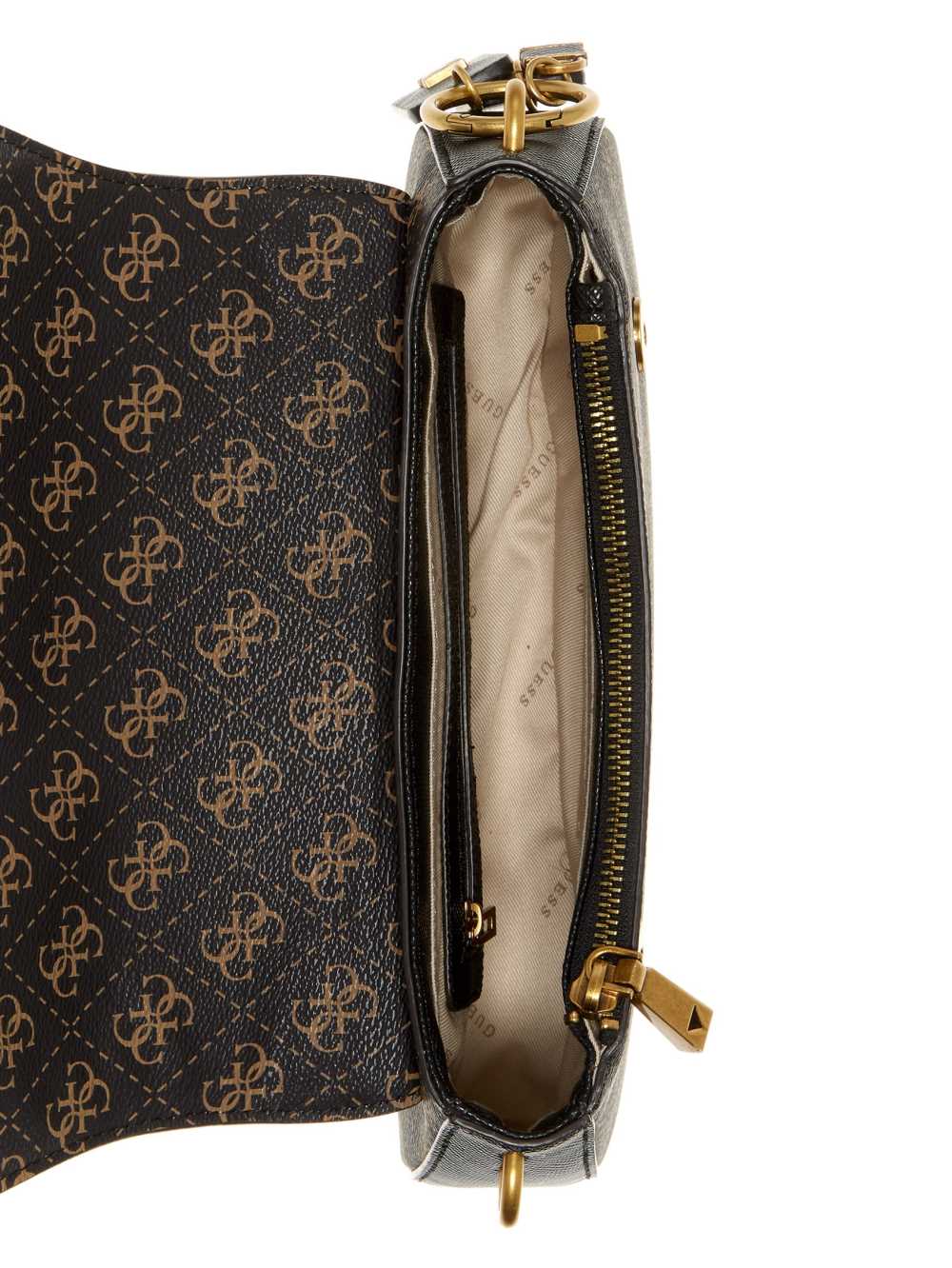 Guess Cordelia Logo Flap Axelväska Dam Bruna Olika Färger | 153687-KHA