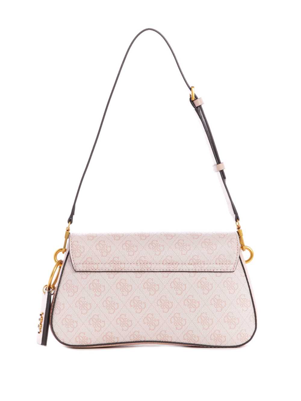 Guess Cordelia Logo Flap Axelväska Dam Rosa Vita | 786534-SNE