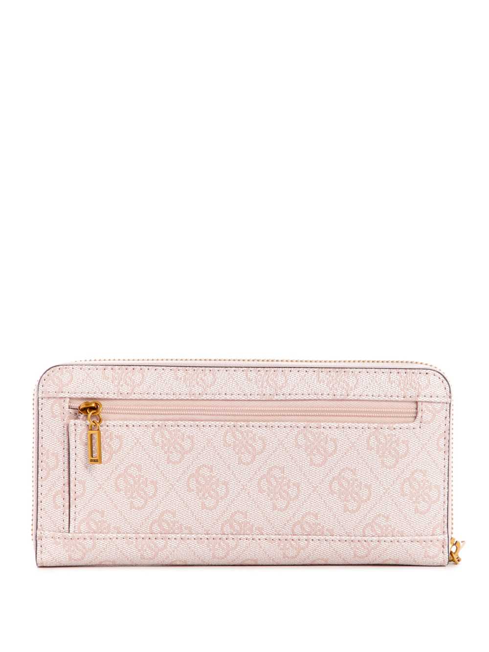 Guess Cordelia Logo Large Zip-Around Plånbok Dam Rosa Vita | 259148-ZPI