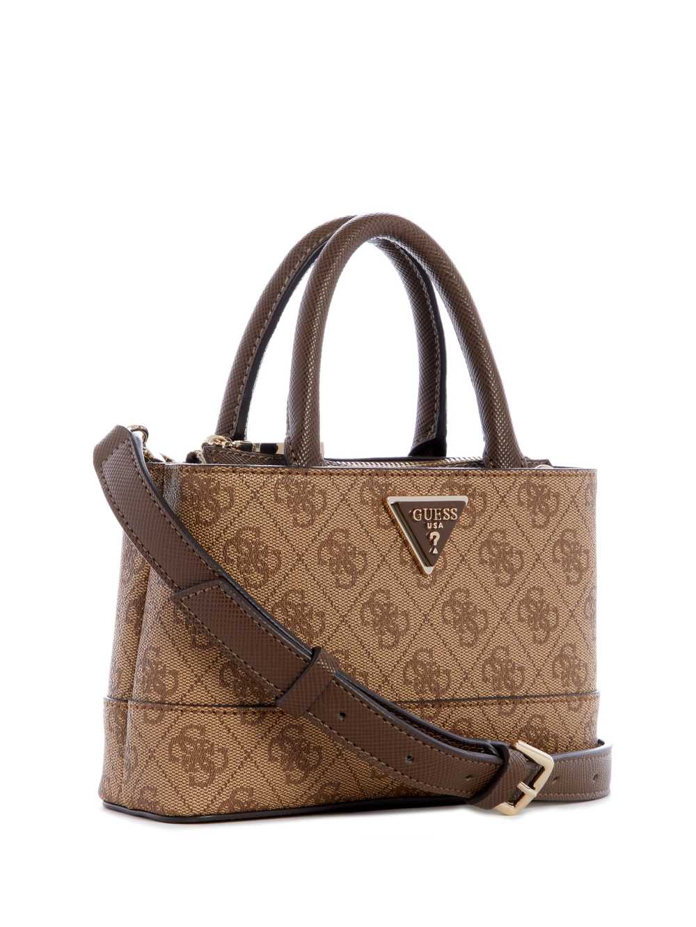 Guess Cordelia Logo Mini Satchel Väska Dam Bruna | 376049-PRL