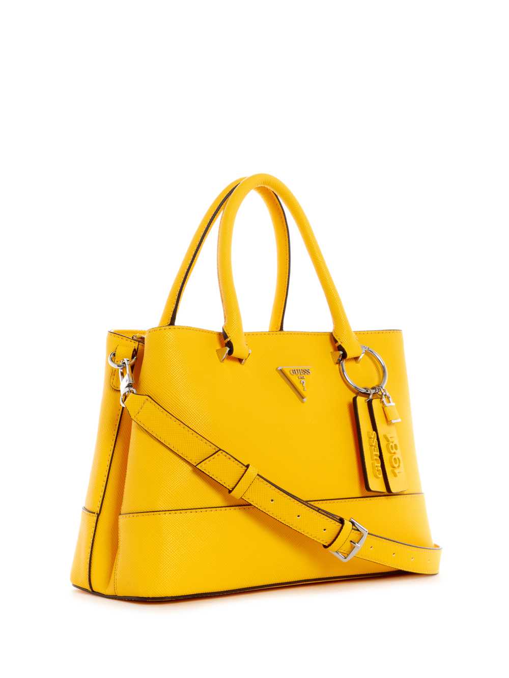 Guess Cordelia Luxury Satchel Väska Dam Blommiga Orange | 176904-PON
