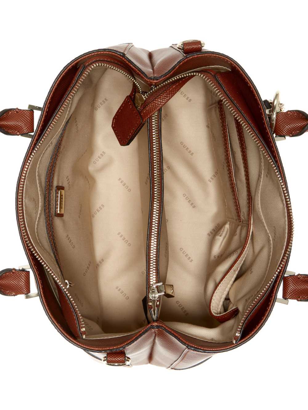 Guess Cordelia Luxury Satchel Väska Dam Bruna | 478210-RTP